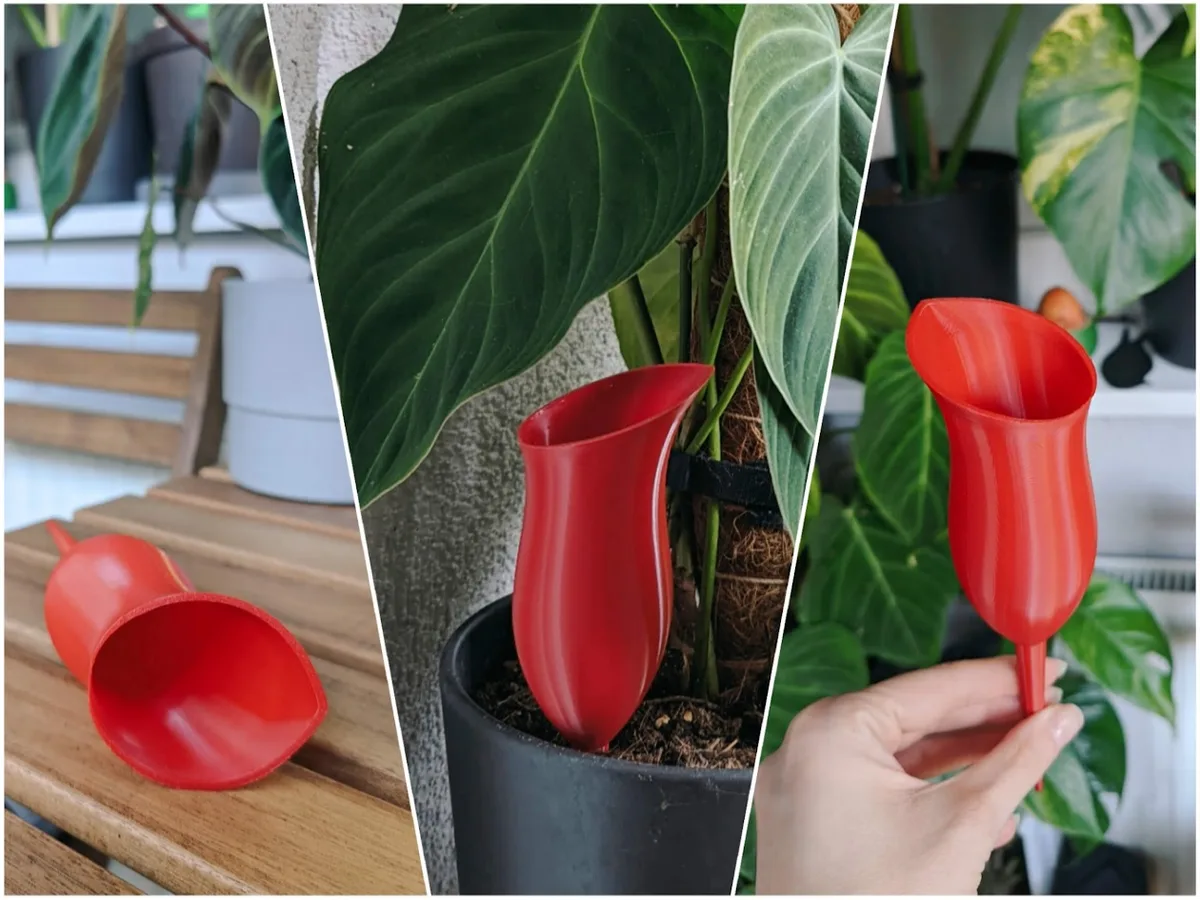 Maceta con autorriego para planta carnívora