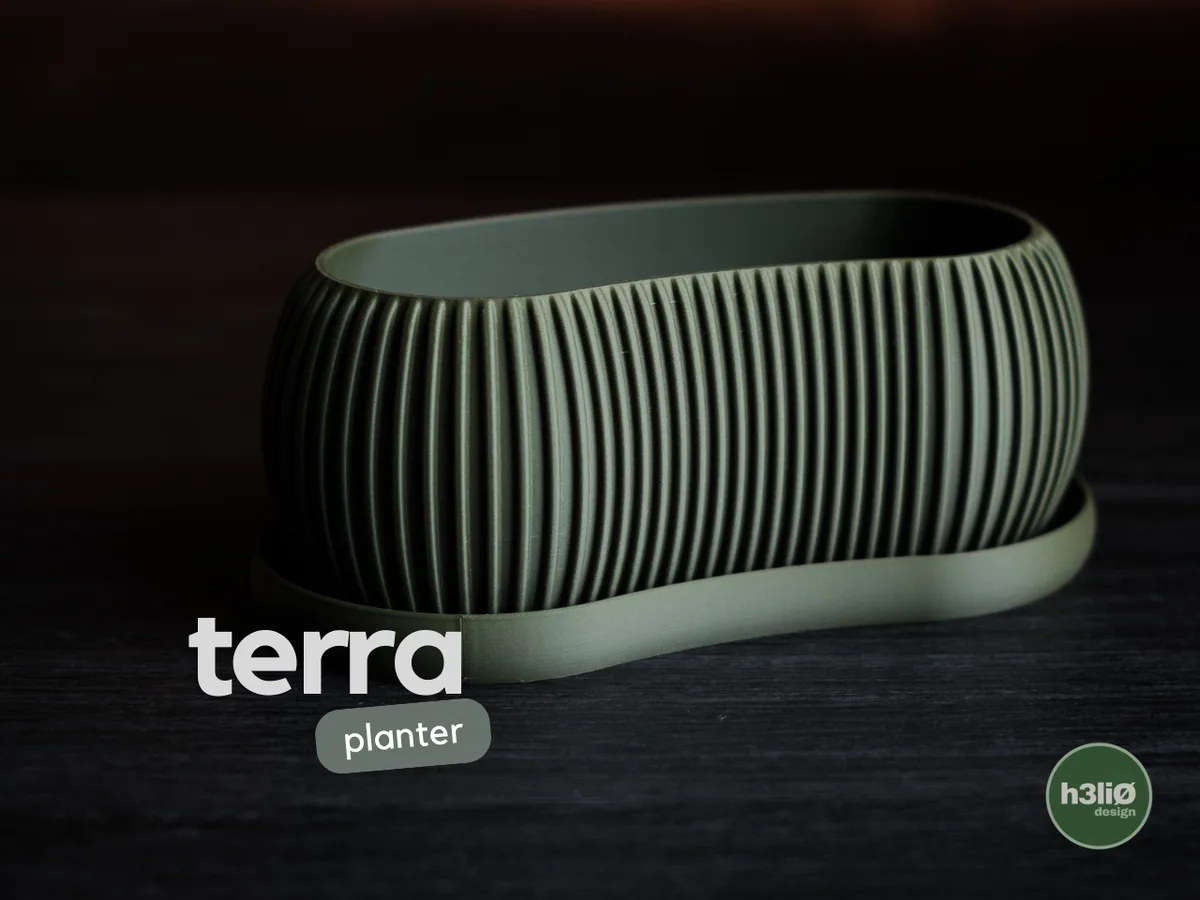 Maceta con textura de tierra