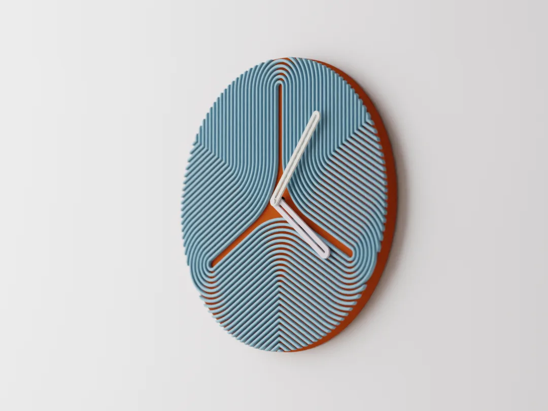 Reloj de pared de dos tonos