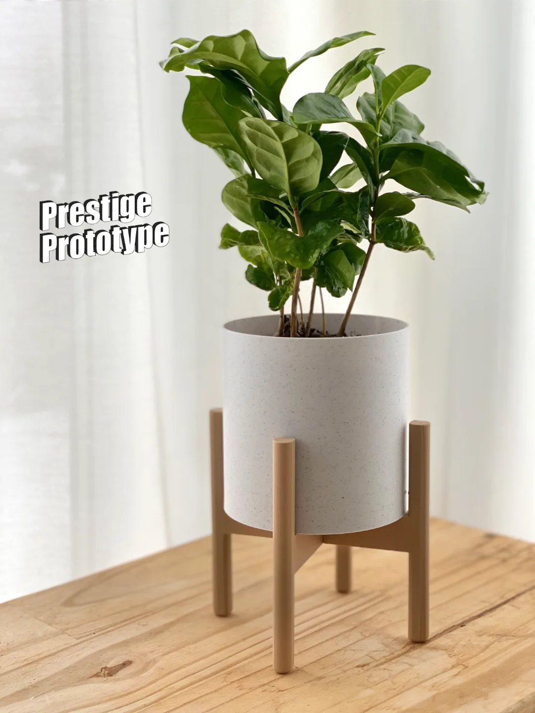 Maceta con patas de estilo nórdico