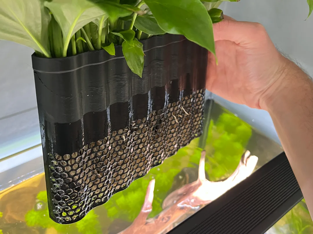 Maceta para plantas de acuario