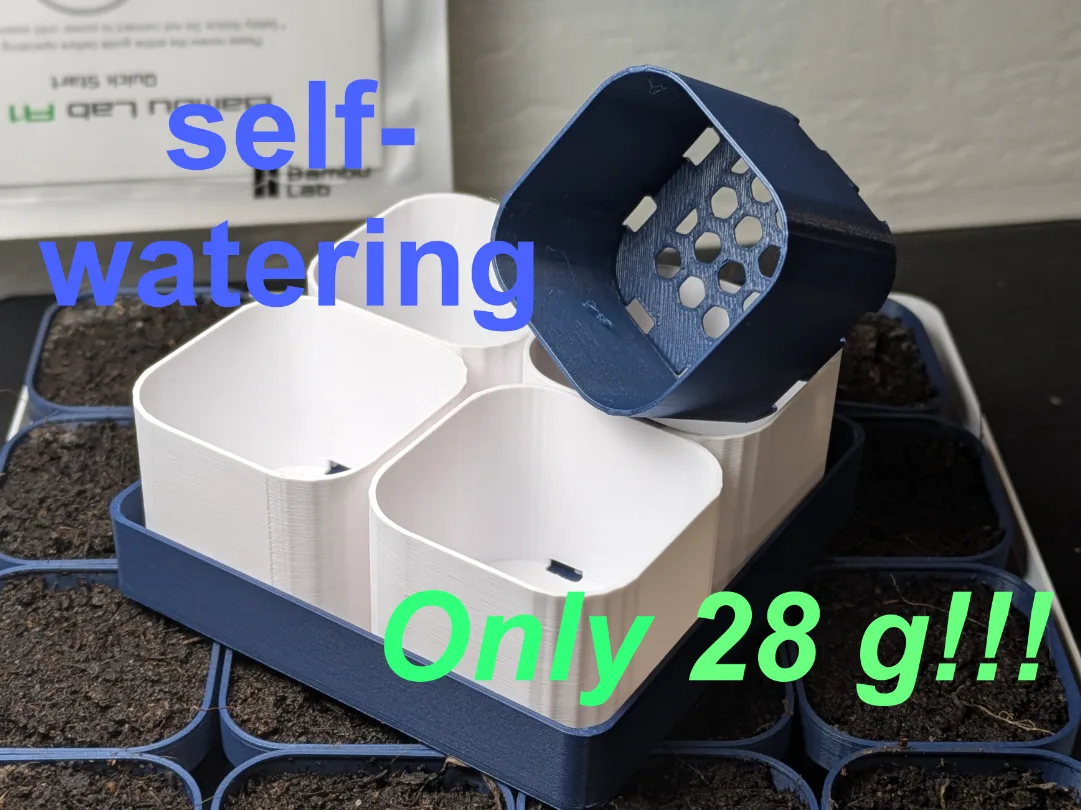 Germinador de cuatro con riego solo