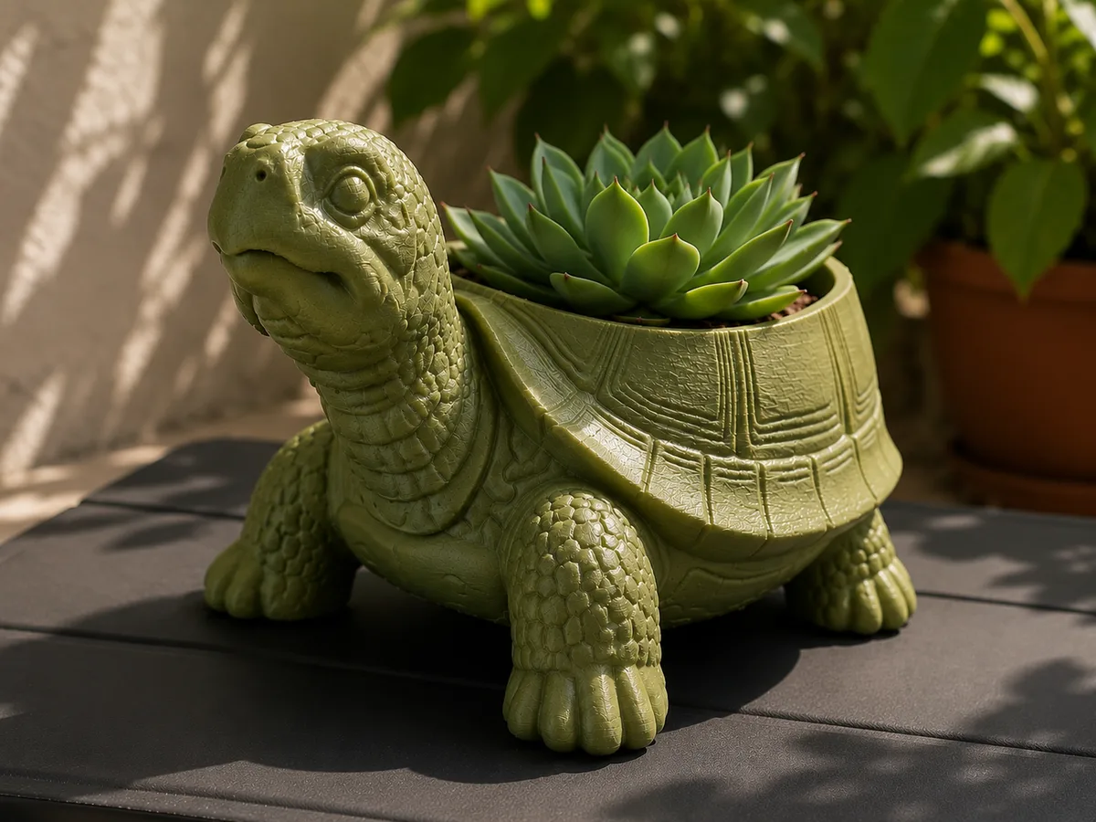 Maceta tortuga para suculentas