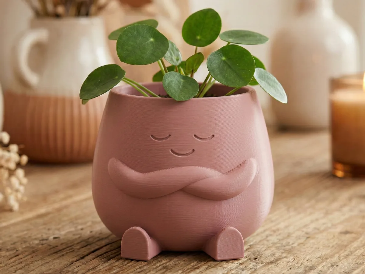 Maceta de carita tranquila