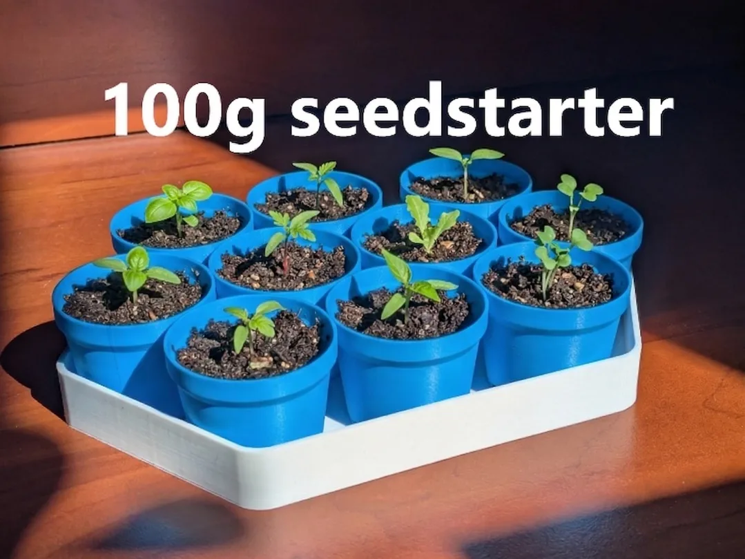 Germinador con riego propio de poco material