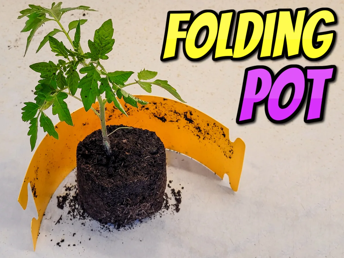 Maceta plegable para plantines
