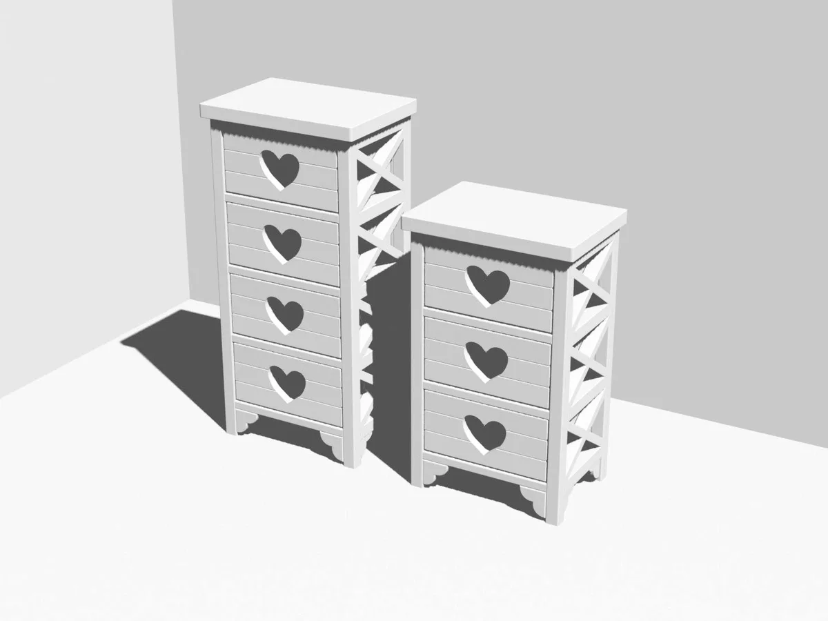 Vitrina romántica en miniatura