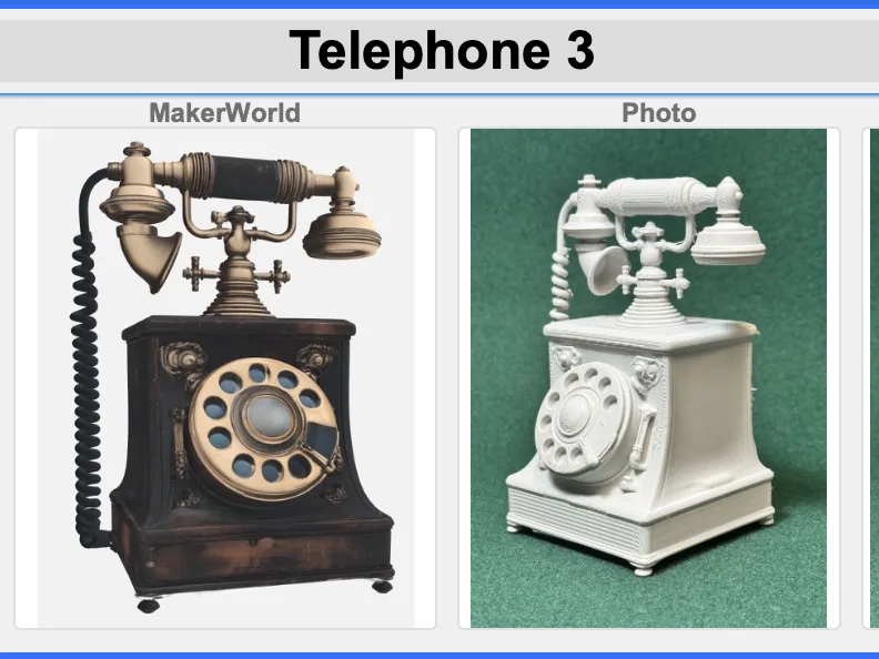 Teléfono de candelero en miniatura