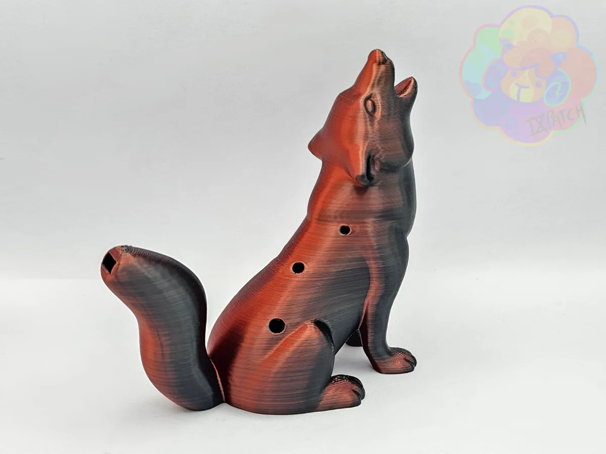 Ocarina con forma de lobo
