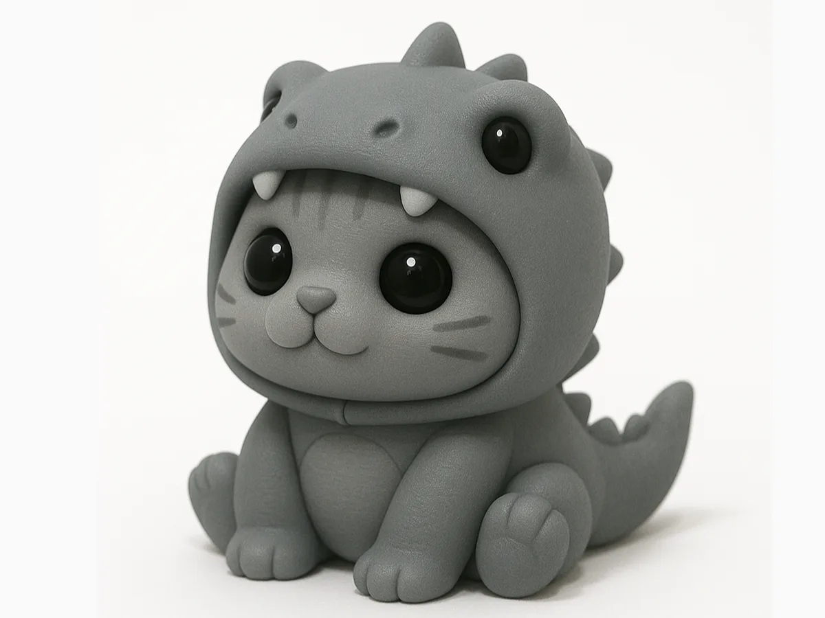 Rascador para gato con forma de dinosaurio