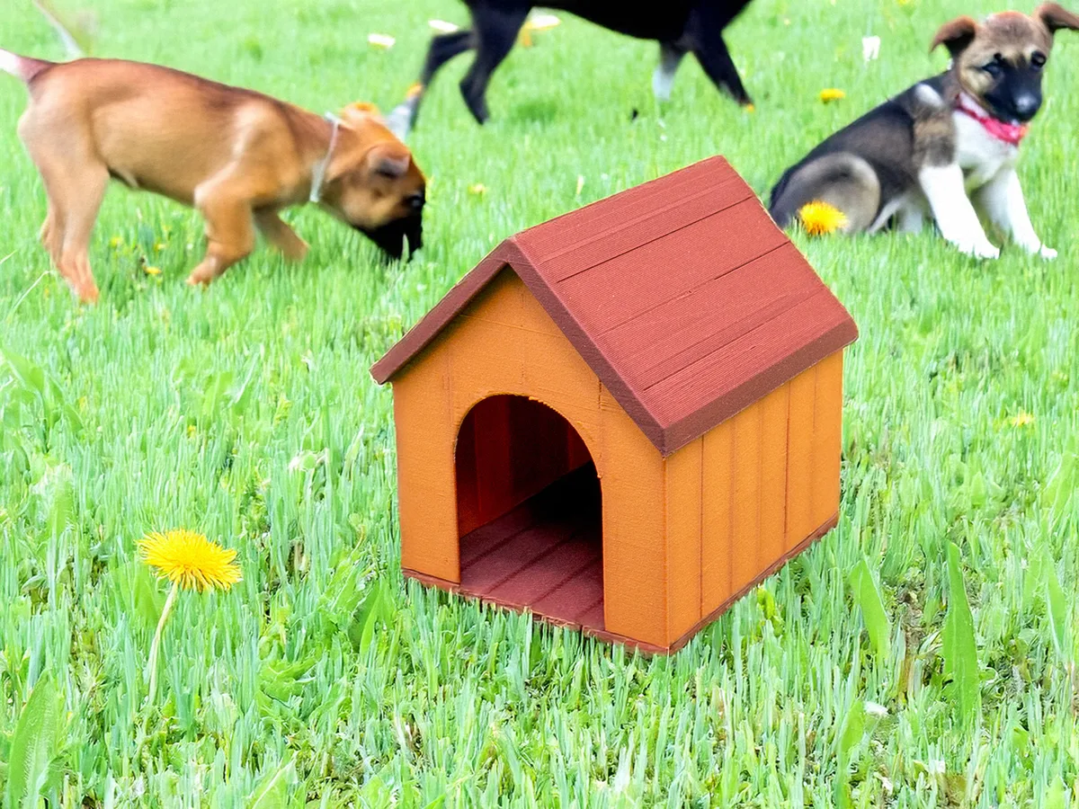 Casita de perro en miniatura