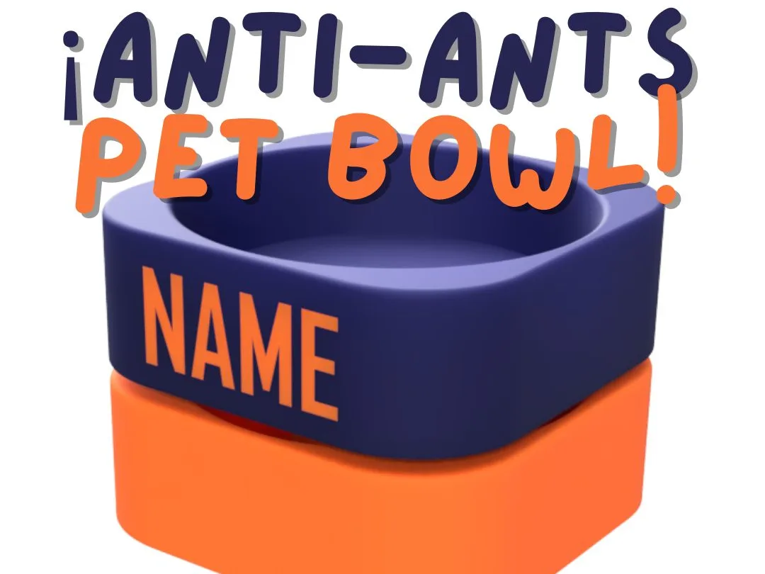 Comedero antihormigas para mascotas