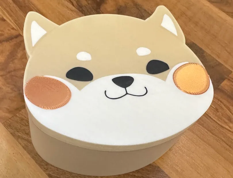 Caja con forma de perrito