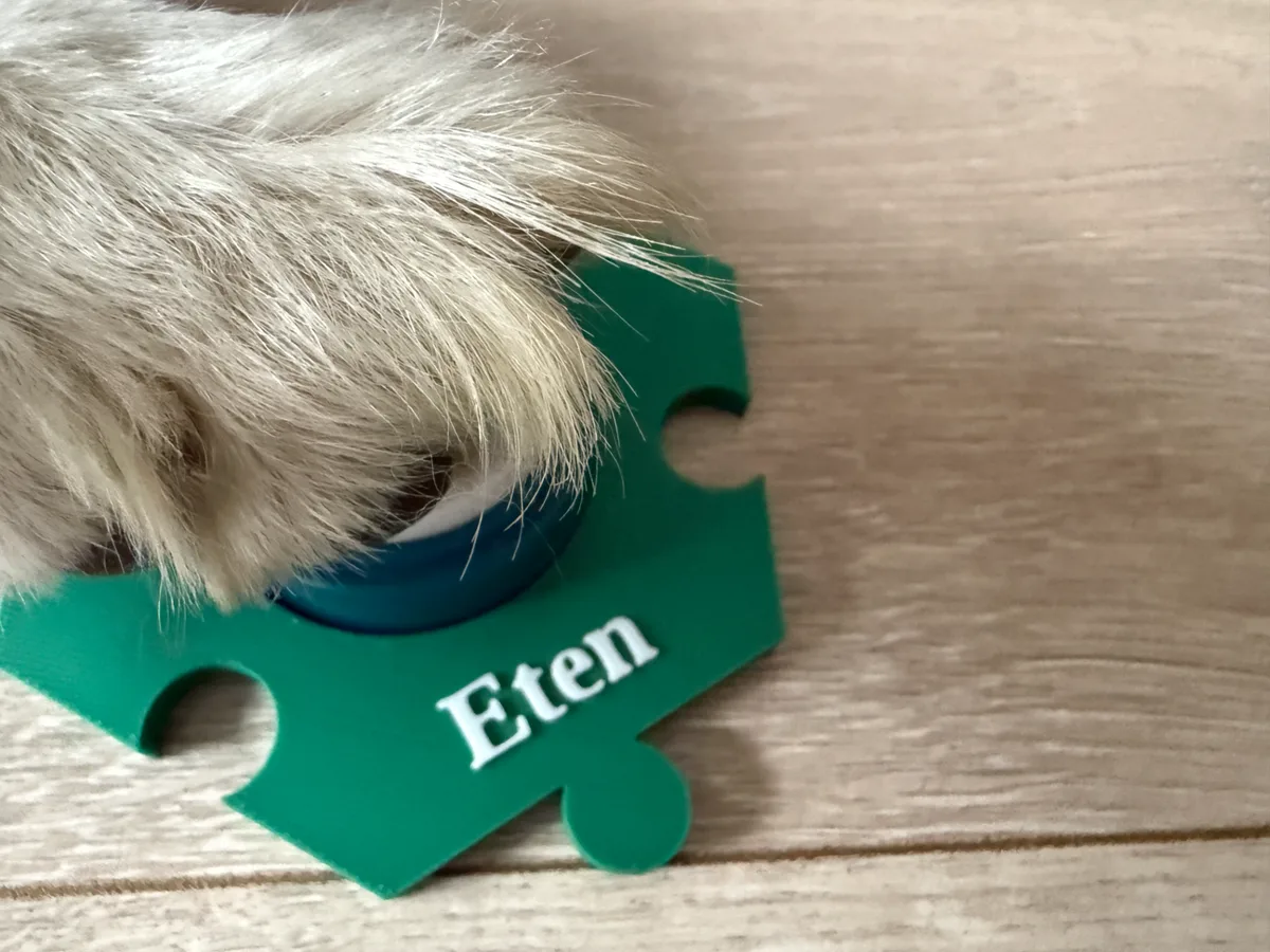 Base a medida para botones de comunicación de mascota