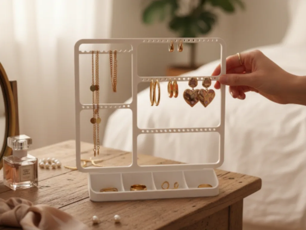 Organizador de aros, anillos y cadenas