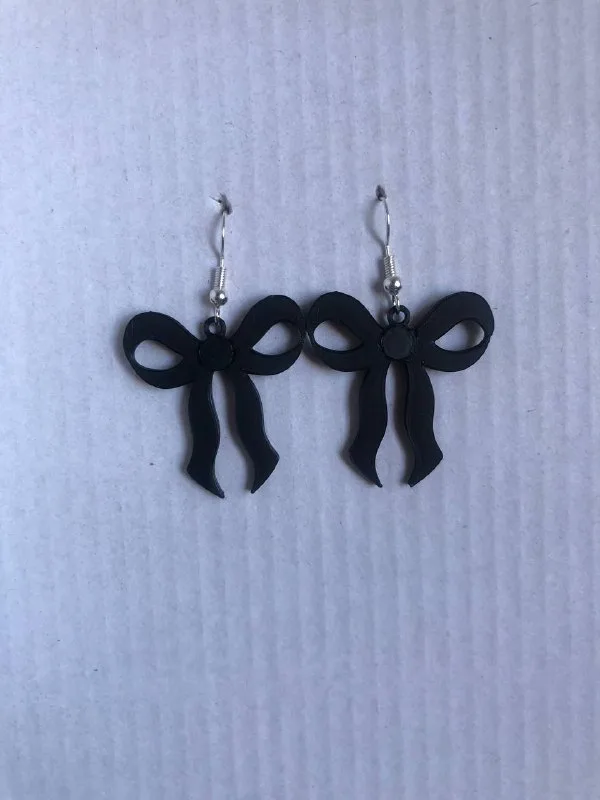 Aros de encaje con moño