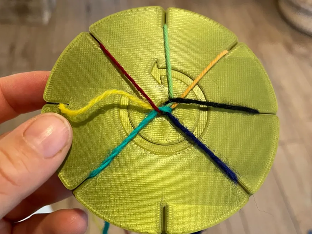 Disco para trenzar pulseras de hilo