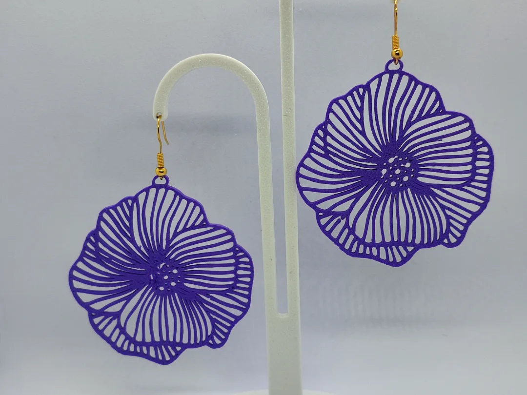 Aros de flor calada