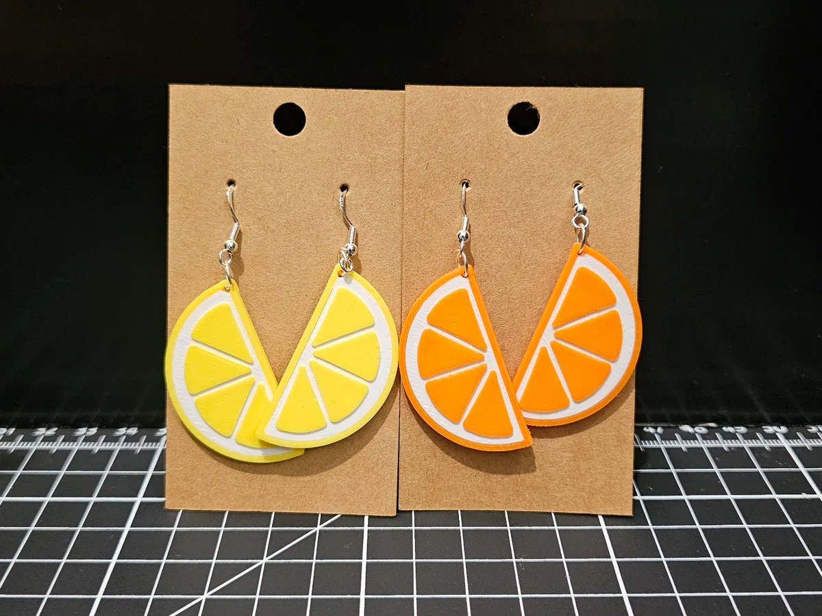 Aros de rodaja de naranja y limón