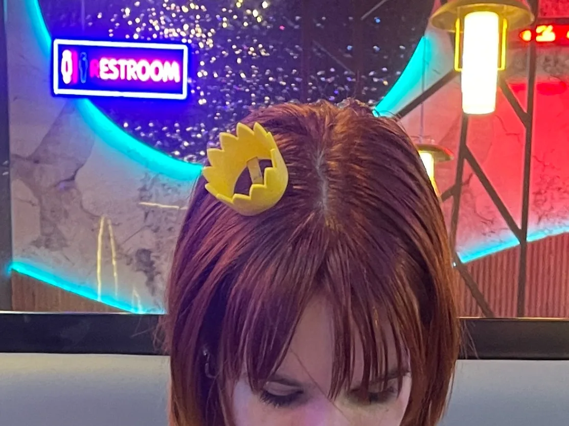 Hebilla de pelo con coronita