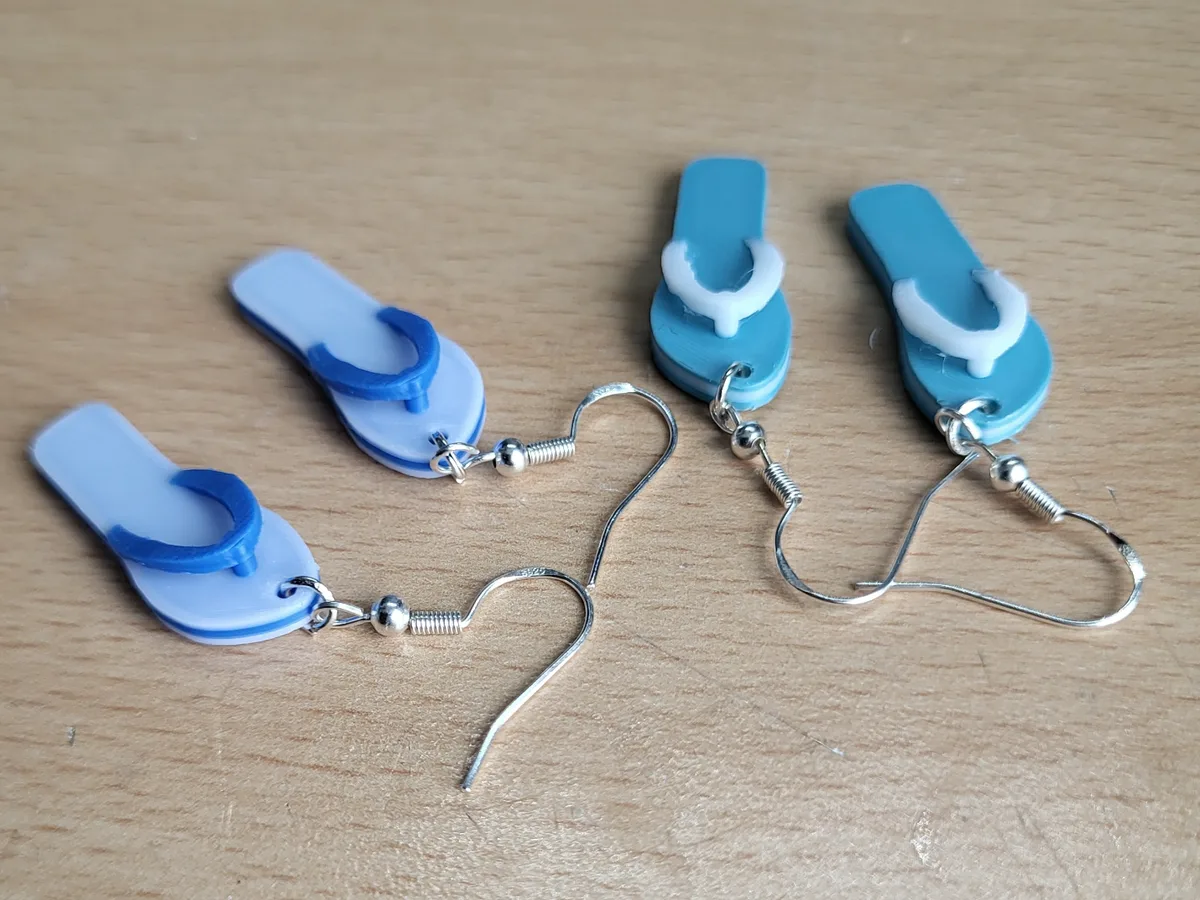 Aros de ojotas de verano