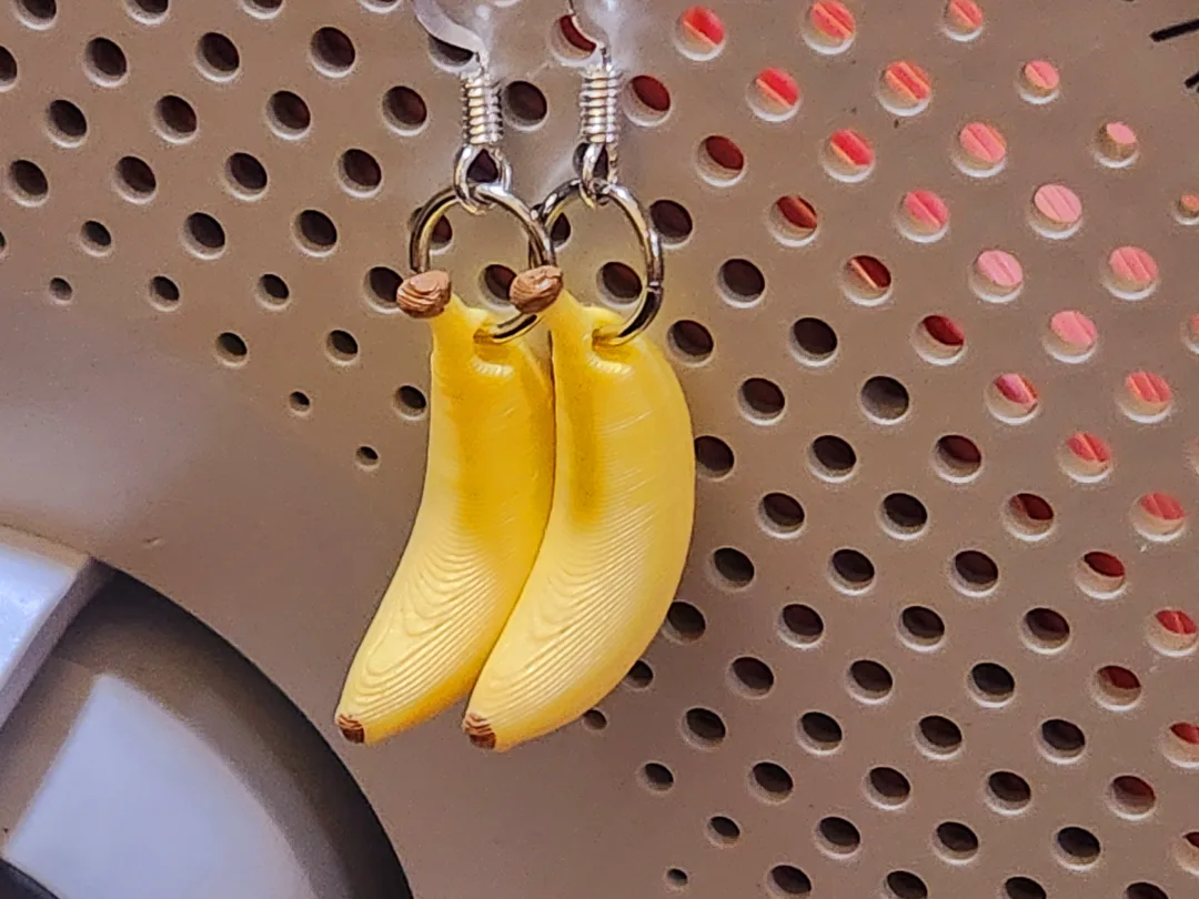 Aros de banana en relieve