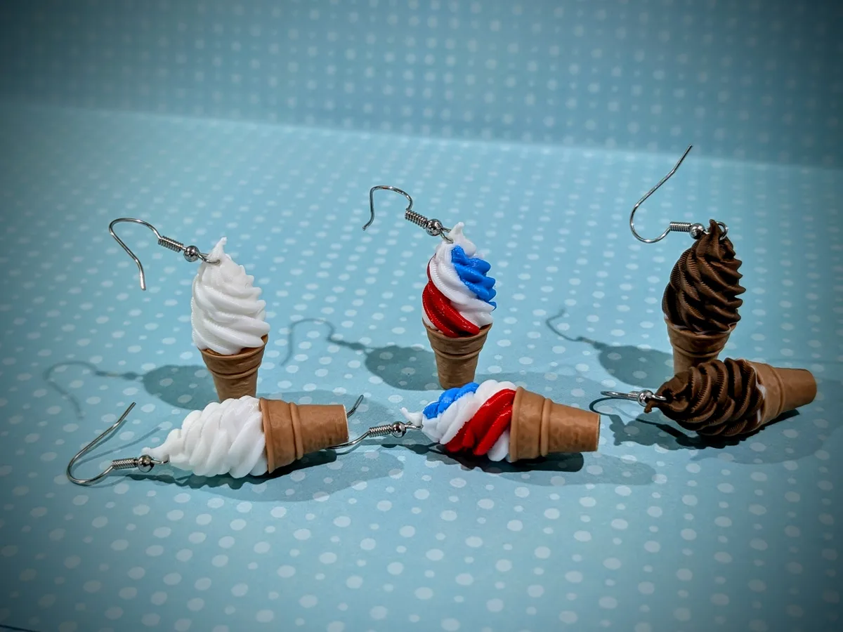 Aros de helado de máquina
