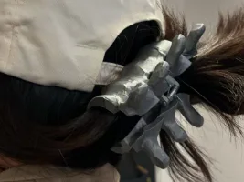 Hebilla de pelo con forma de columna vertebral