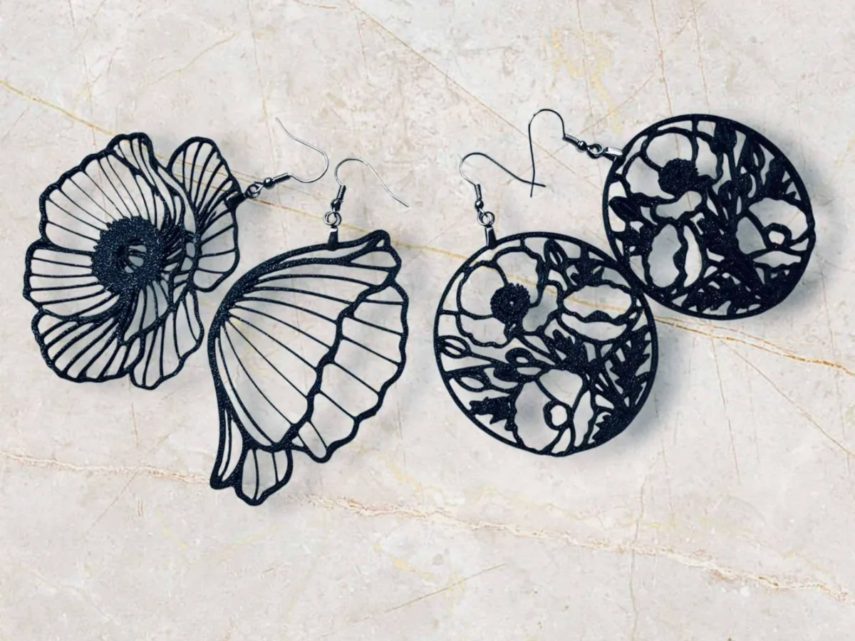 Aros de amapola calada