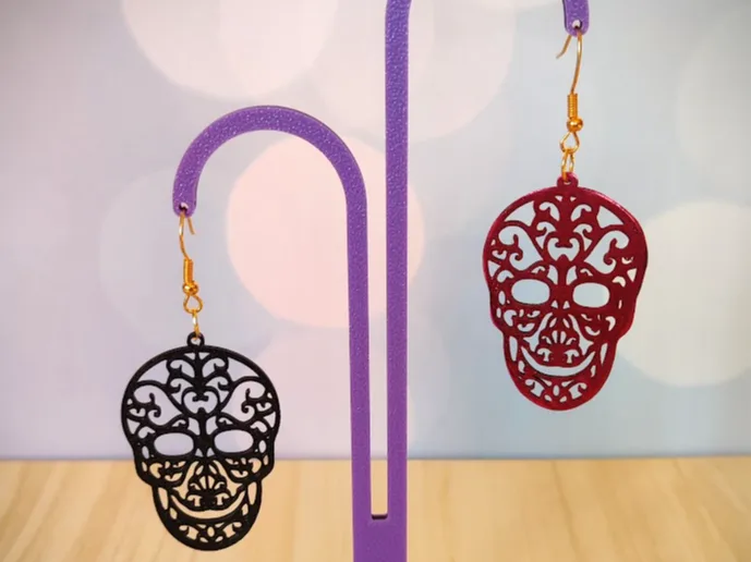 Aros de calavera gótica