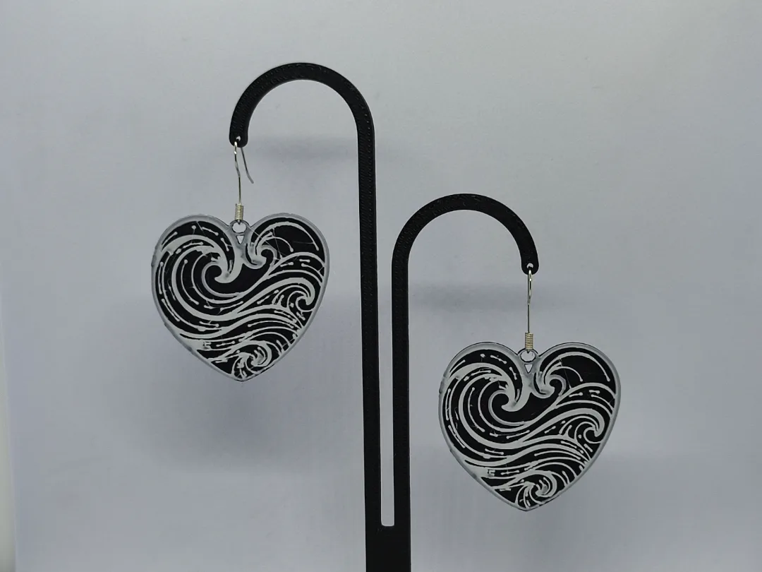 Aros de corazón marino