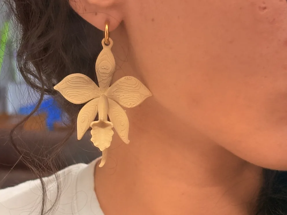 Aros de flor de cataleya
