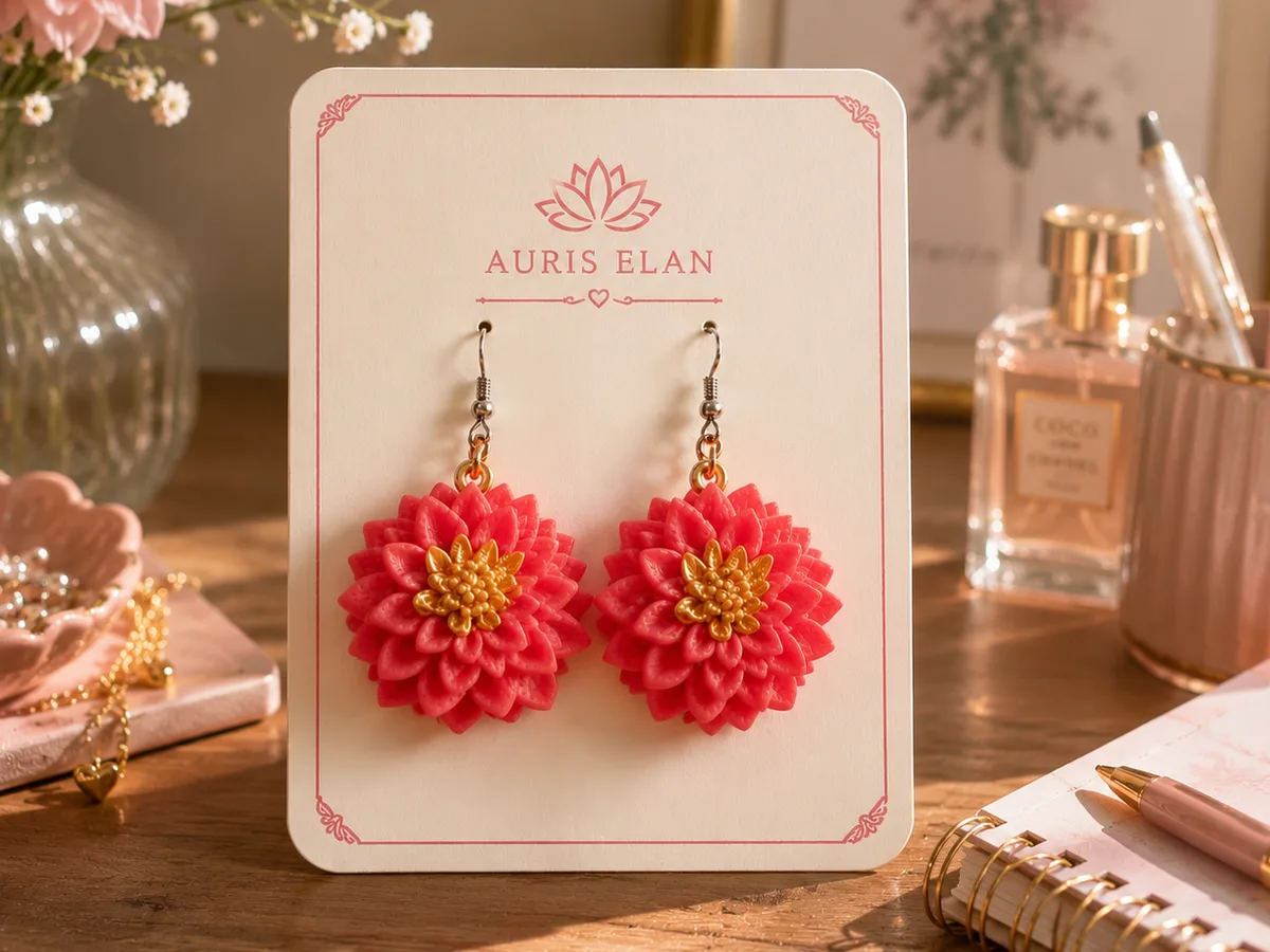 Aros de dalia dorada