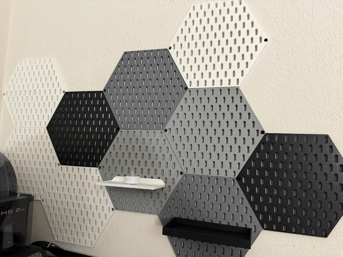 Panel perforado hexagonal para la pared