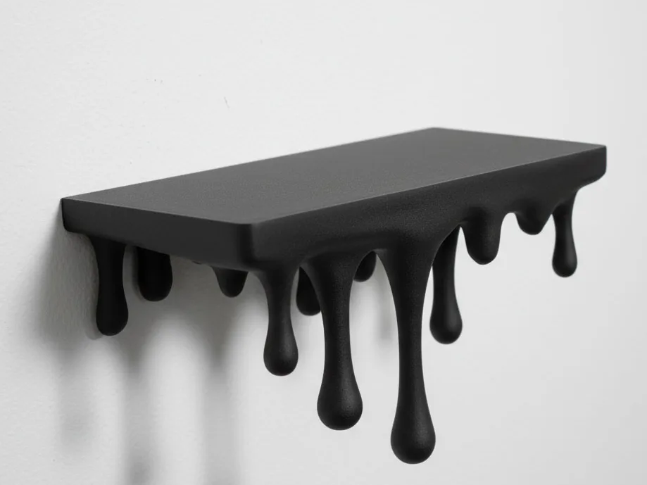 Repisa de pared derretida
