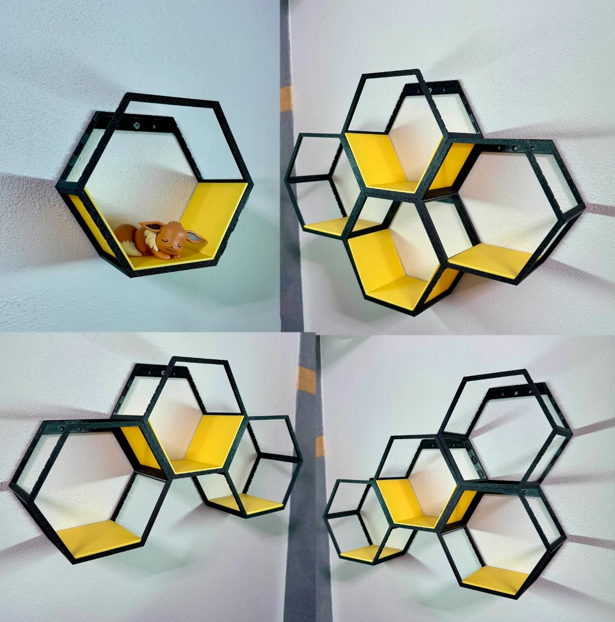 Estante hexagonal modular