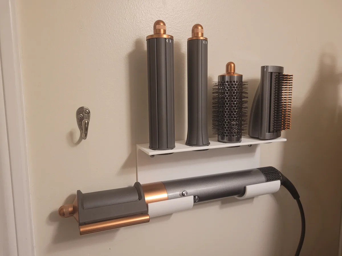 Organizador de pared para moldeador de pelo