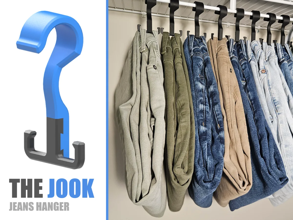 Colgador de jeans para el ropero