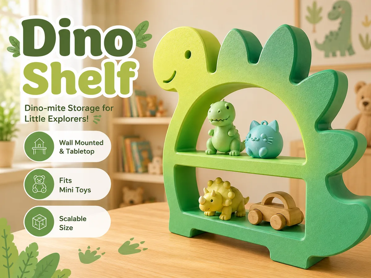 Estante dinosaurio para el cuarto