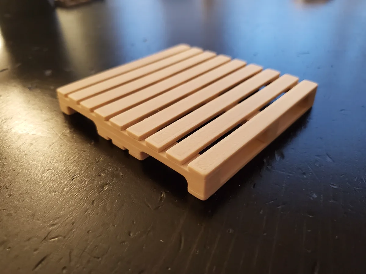 Posavasos con forma de pallet