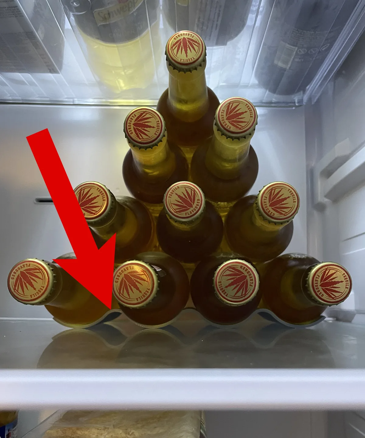 Portabotellas para la heladera