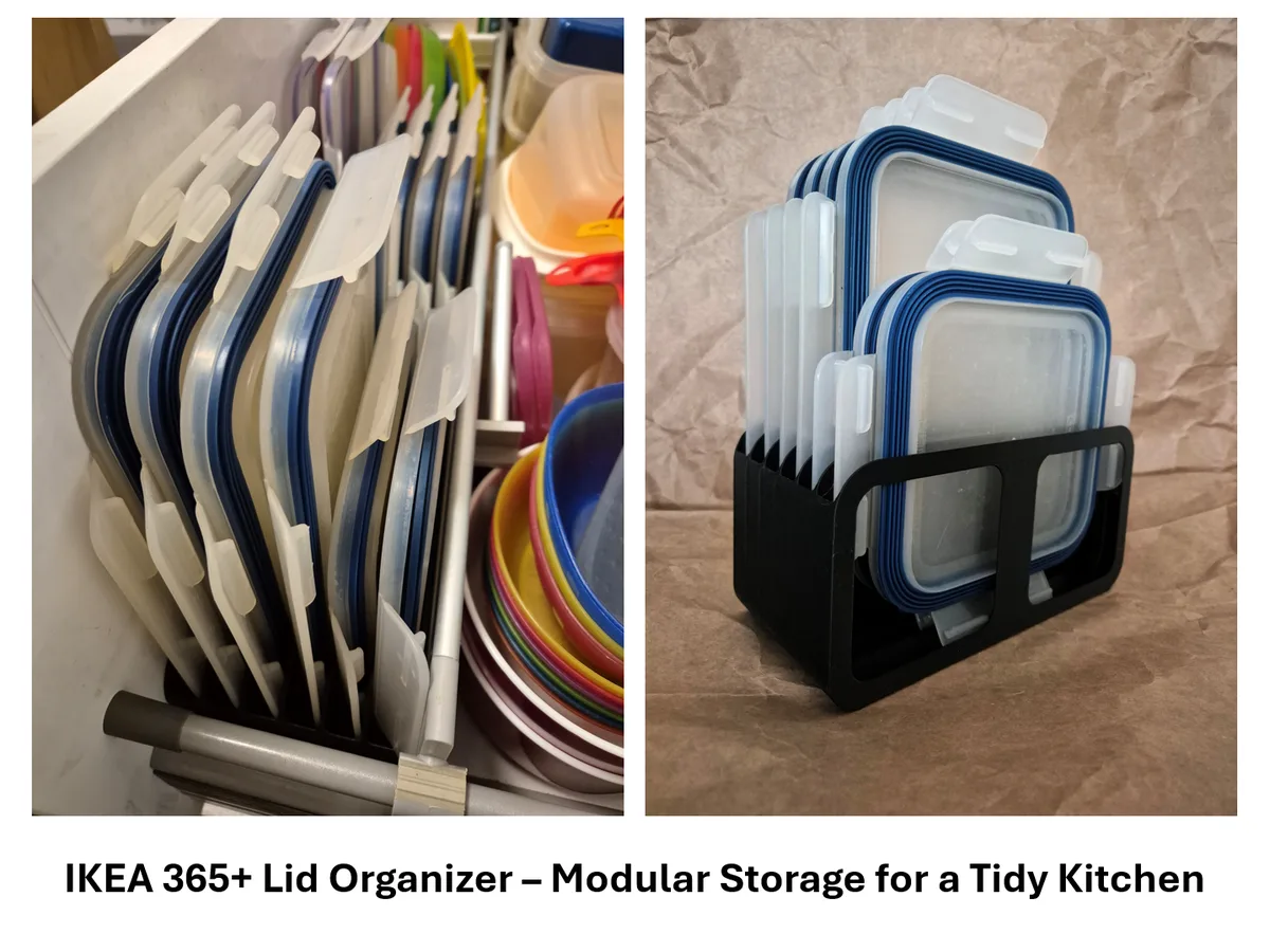 Organizador de tapas de tápers
