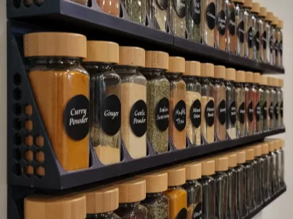 Especiero de pared para dos frascos