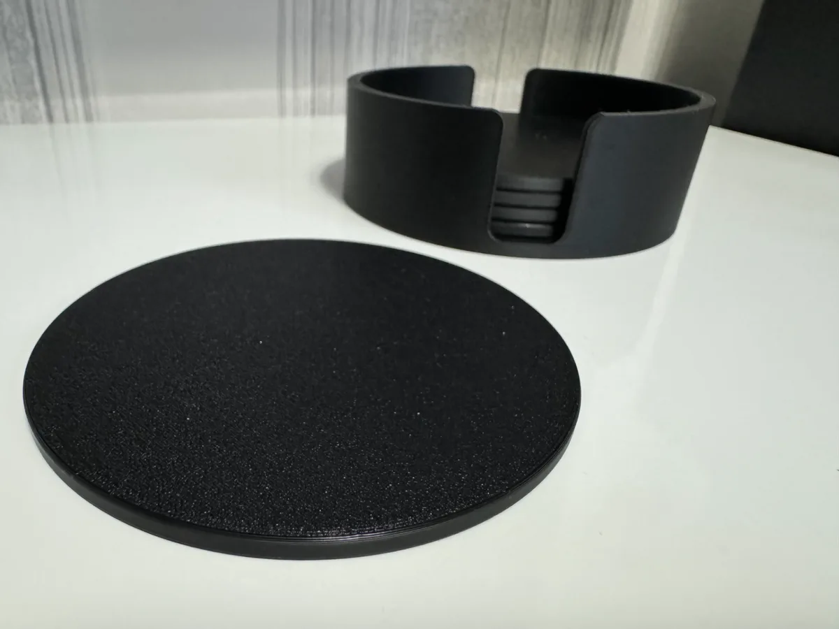 Posavasos lisos con soporte