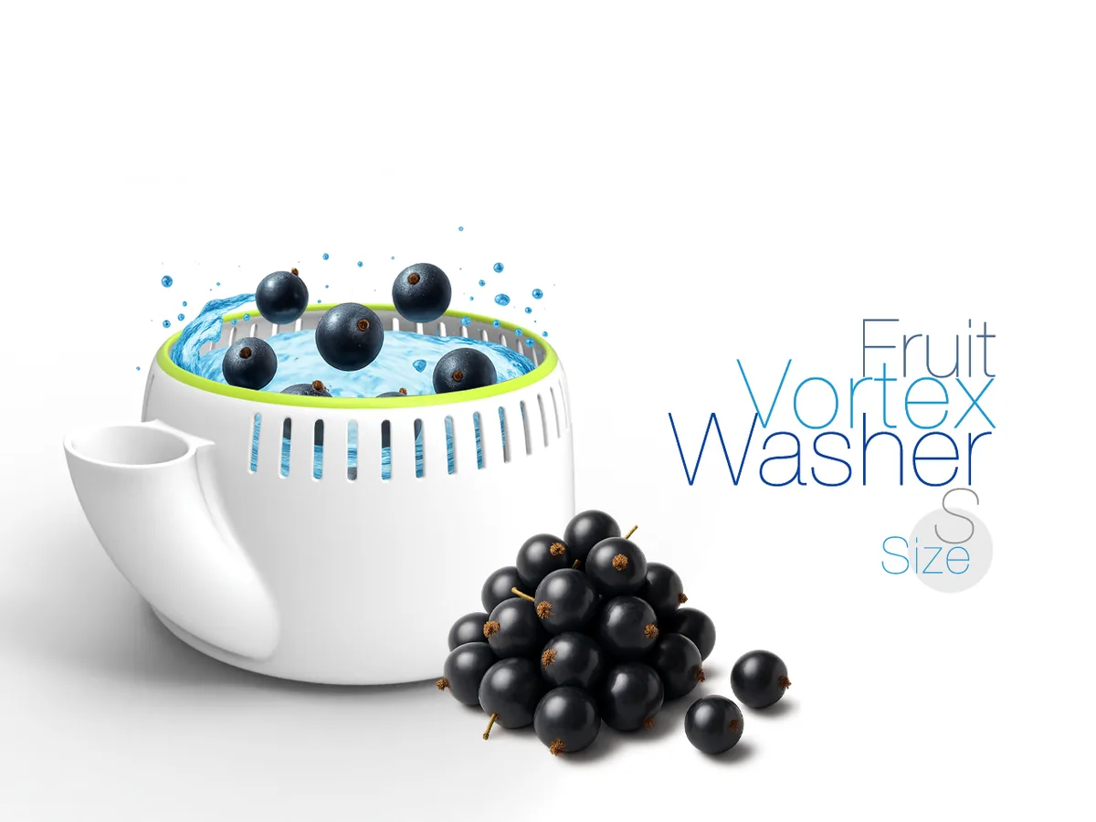 Lavador de frutas por remolino