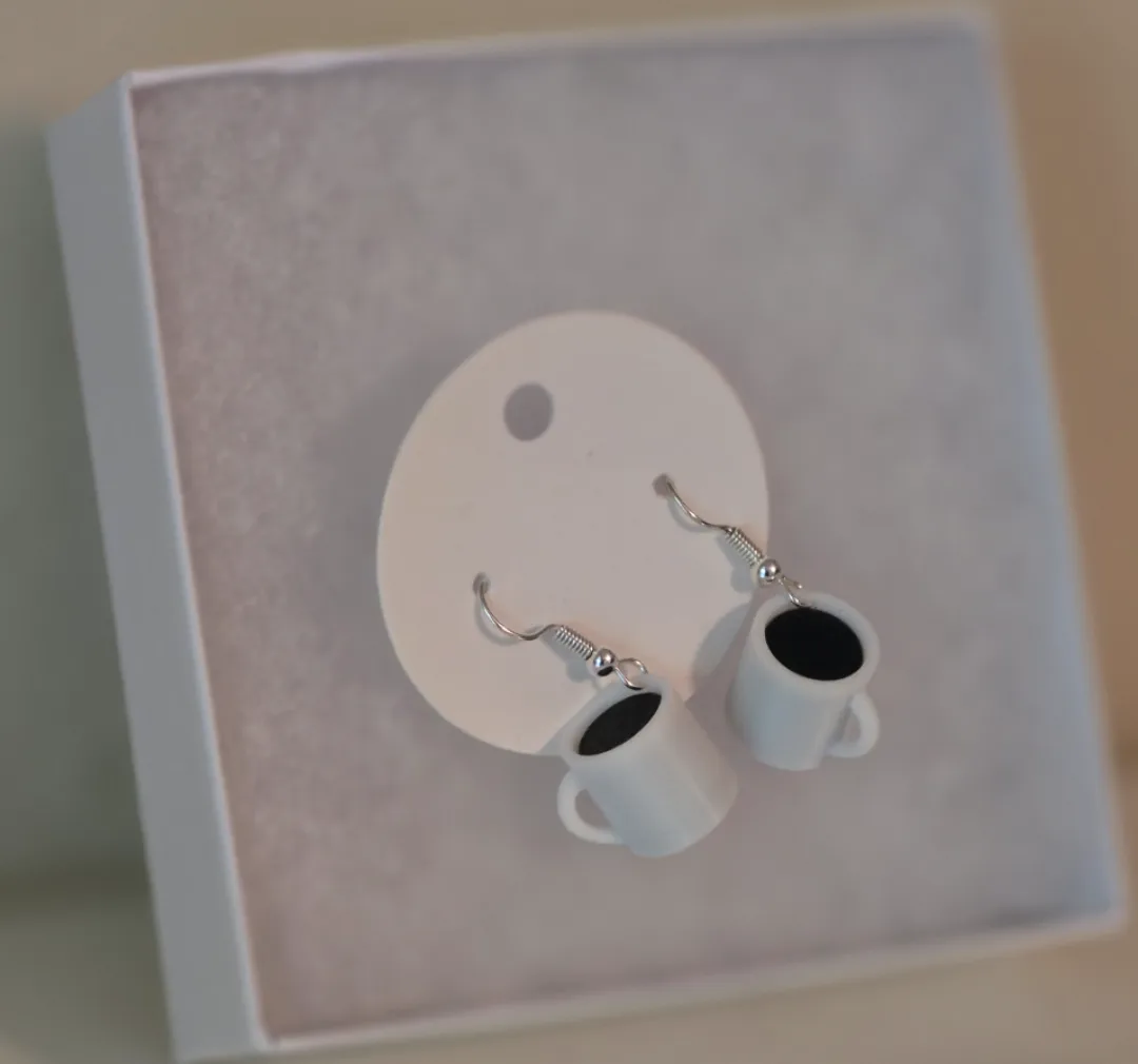 Aros con forma de taza de café