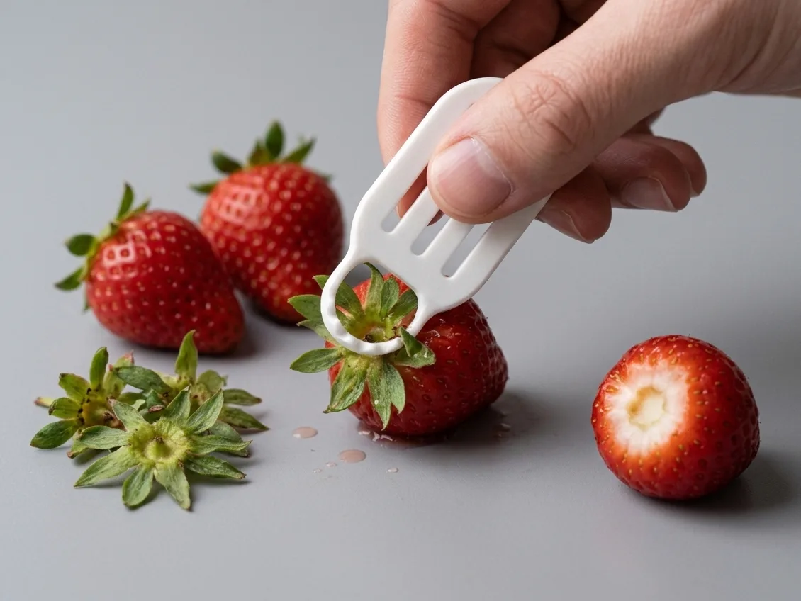 Descorazonador de frutillas