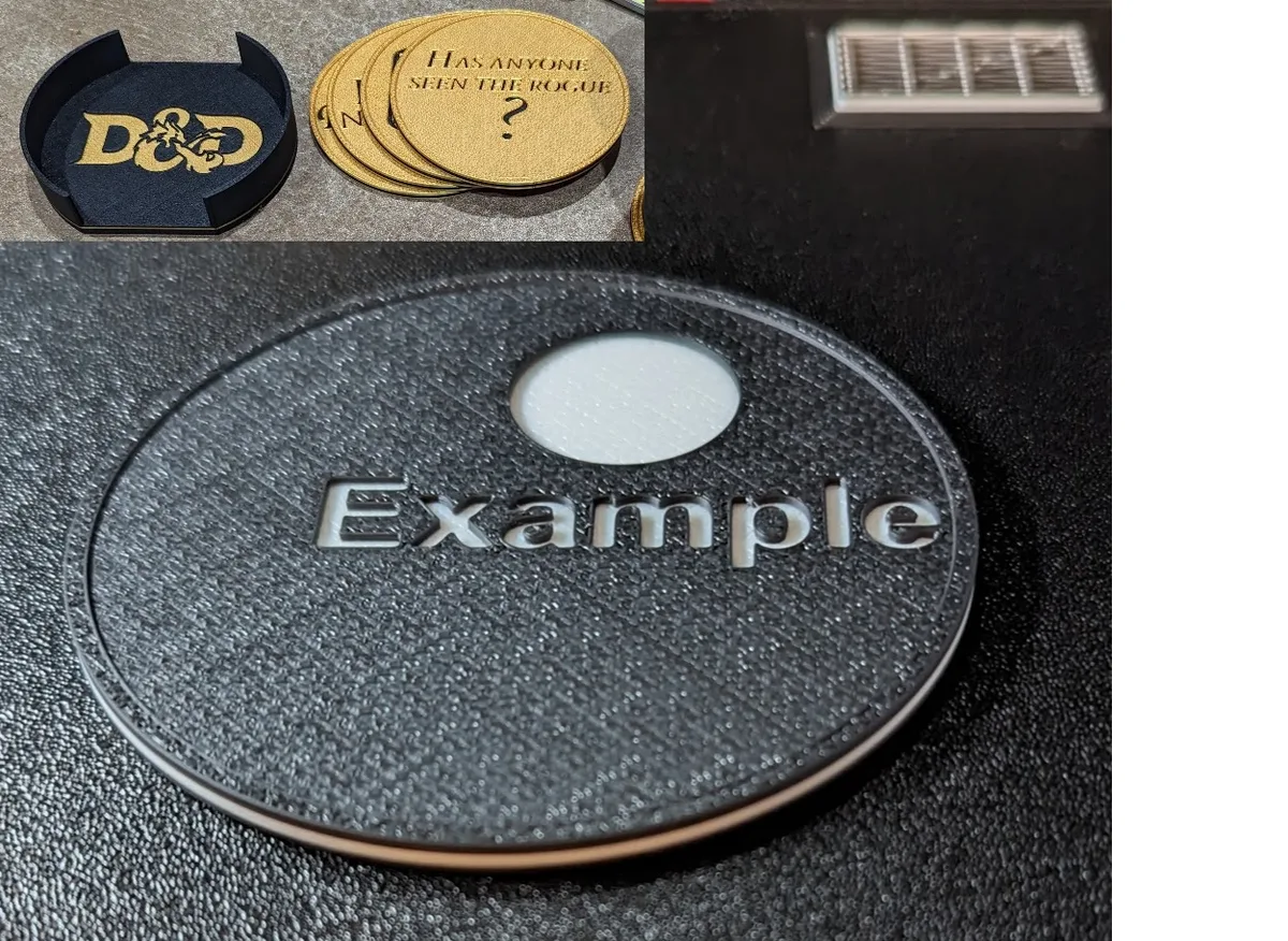 Posavasos con tu texto o logo