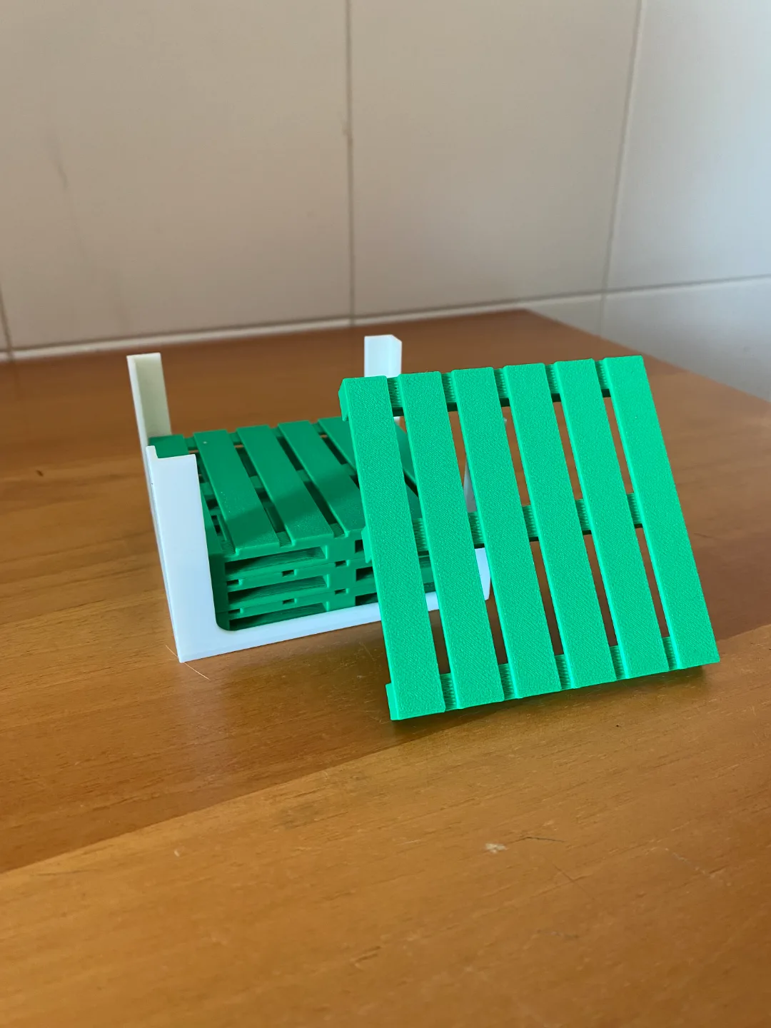 Posavasos con listones de pallet