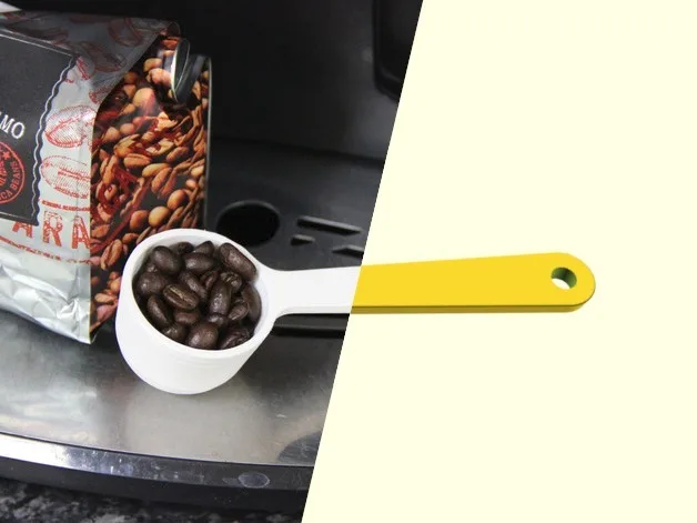 Cuchara de café de siete gramos con agujero